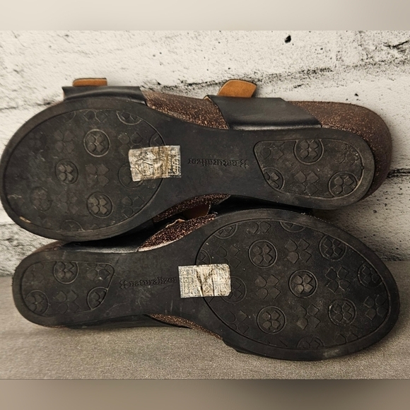 Naturalizer Black Cork Wedge Sandals - Picture 8 of 11